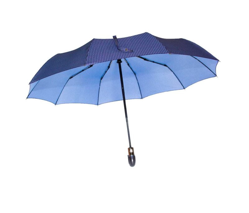 Двусторонний зонт полный автомат синий-черный