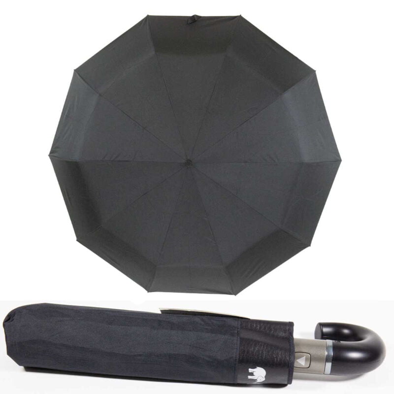 Мужской зонт черного цвета