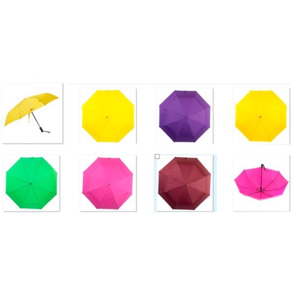 Зонты полуавтомат однотонный